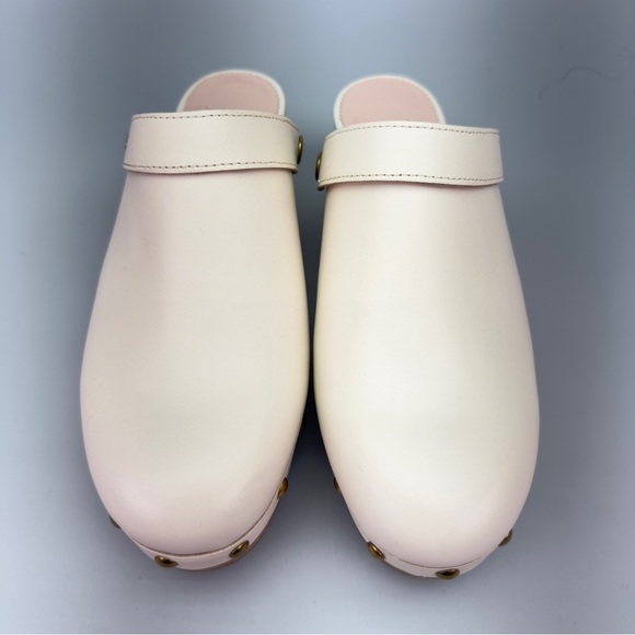 NWOT J. Crew Leather Studded Convertible Platform Clogs - Picture 2 of 15